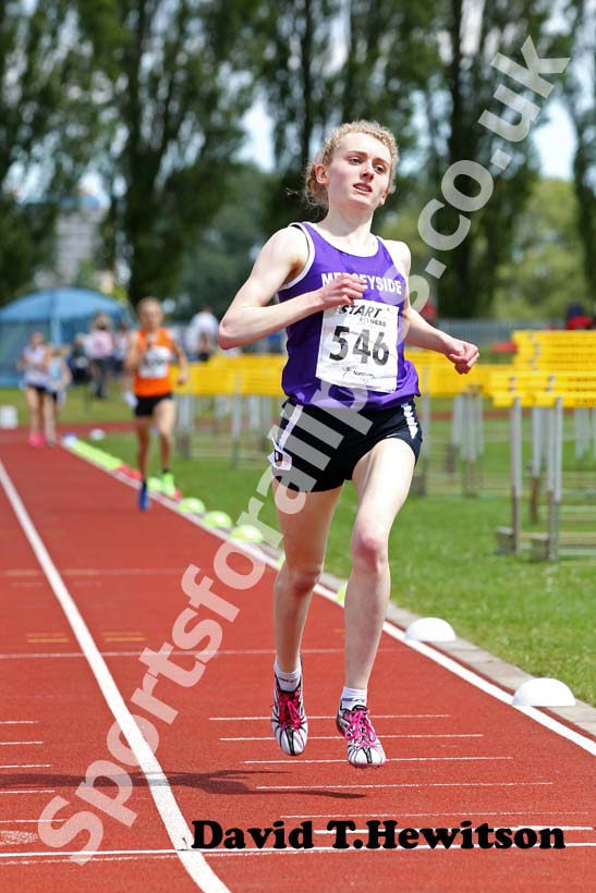 Hanna Tarver, under-20 800 metres, Northern under-15/17/20s.